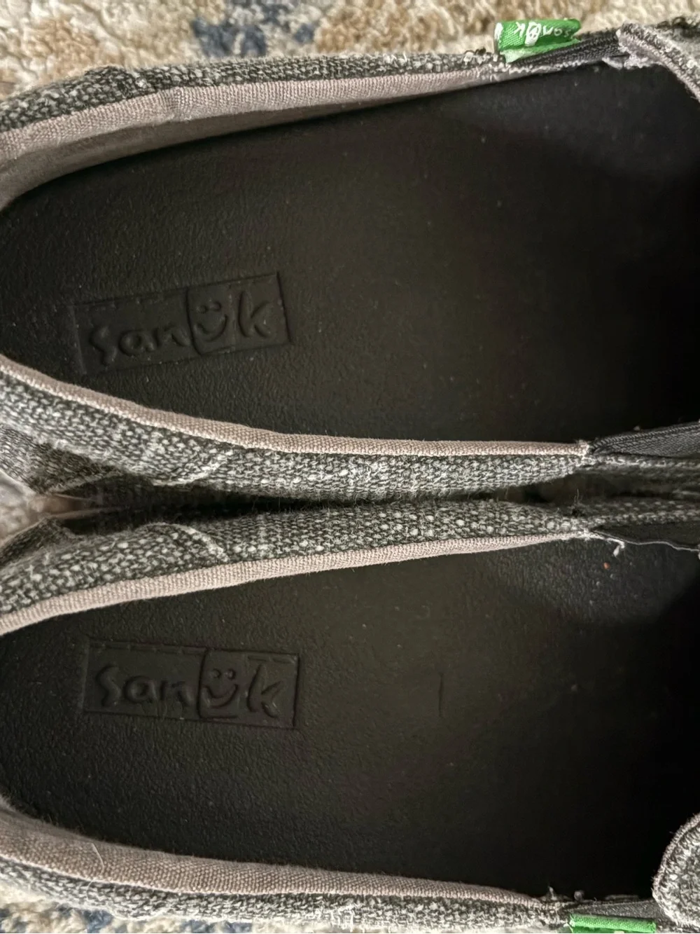 SANUK Men’s Rounder Hobo Slub Charcoal‎ Gray Slip-On Loafers |  Size 12
